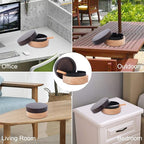 Portable Cool Ashtrays for Cigarettes Ash Tray with Lid FriyGardcn Wooden Ashtray with Cute Decorative Windproof Ash Tray for Home,Patio,Office,Outdoors,Indoor,Parties