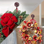 Haute Decor Attract Magnetic Wreath Hanger (Oil-Rubbed Bronze) - Set of 2 Magnets - for 2 Metal Doors or Surfaces or 1 Single-Pane Glass Door or Window