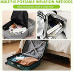Travel Vacuum Storage Bags for Clothing with Rechargeable Air & Hand Pump, 9 Pack Portable Space Saver Bags, Compression Packing Seal for Luggage and Suitcase, Blankets, Seasonal Storage