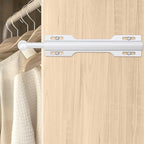 FIRJOY 12" Valet Rod for Closet Pull Out (2 Pack, White)