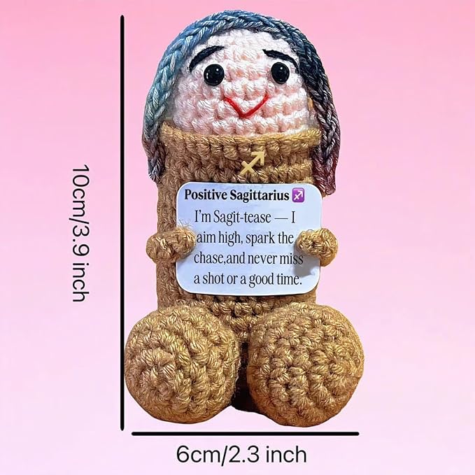 Sagittarius Gifts Birthday Women Men Christmas Stocking Stuffers Inspirational Sagittarius Plush Toy Zodiac Astrology Cute Doll for Halloween,Retirement Bosses Day(Sagittarius)