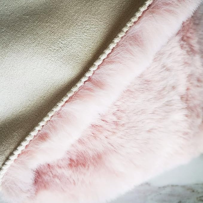 Ghouse Soft Faux Sheepskin Fur Rug 2x4 Pink Fluffy Bedside Rugs Plush Rug Shag Nursery Carpet Area Rugs for Living Room Bedroom Playing Room Decor