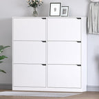 Shoe Cabinet with 6 Flip Drawers, Slim Narrow Shoe Storage Cabinet, Freestanding Shoe Organizer for Entryway, Hallway, Foyer