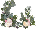 2pcs Top ABS Hanging Flower Swags - Lifelike Artificial Decorative Arch Flowers for Wedding, Party, Photography & Outdoor Events