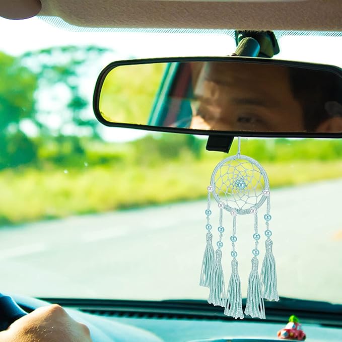 INFUNLY 6 Set Dream Catchers DIY Small Dream Catcher Car Decor Charm Mini Dreamcatcher for Bag Pendant Colorful Handmade for Key Chain