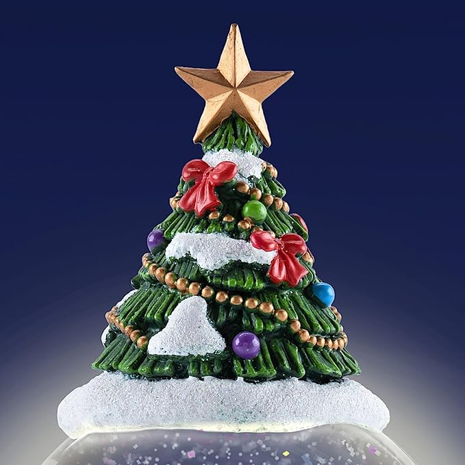 Disney Holiday Sculptural Snowglobe with Lights and Music