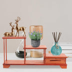 Veemoon Wooden Tiered Display Riser Stand for Figurines and Decor Vintage Style Home Decor