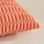 Fancy Homi 4 Packs Decorative Throw Pillow Covers for Living Room Couch Bed, Modern Farmhouse Boho Home Décor Accent Cushion Case, 24" x 24", Coral