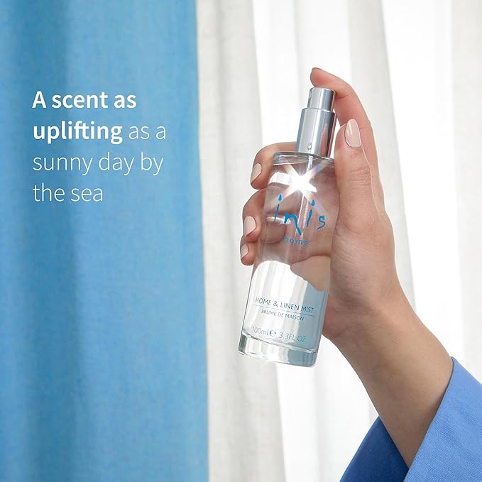 Inis the Energy of the Sea - Home and Linen Mist Spray, Room and Pillow Spray for Bedding, Sheets and Fabric, Ocean Fresh Aquatic Scented Room Spray, 3.3 fl oz