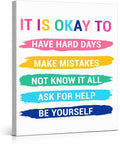Inspirational Wall Decor Posters for Teens Room, Motivational Quotes Wall Art for Bedroom Bathroom Classroom Home Office Decorations, Encouragement Gift for Woman (11.5 X 15 Inches, Framed)