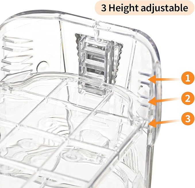 Shoe Slots Organizer,Elephant Shoe Rack Stable and Thick,Clear Shoe Stacker with 3 Adjustable Level for Sneakers Display (Transparent - Silver, 12Pack)