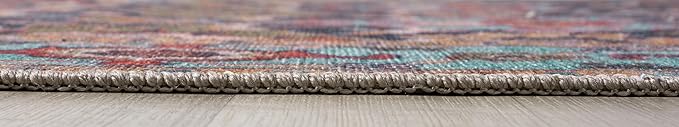 Keen Home Design 3x5 Rug - Machine Washable Entry Rug with Non-Slip Backing, Ideal for Enteryway, Kitchen, Bathroom, Laundry Room - Vintage, Easy Clean, Durable, Low Pile Rug - (3' x 5')