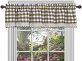 Sweet Home Collection Window Panel Treatment Kitchen Curtain Valance, 14" x 58", Taupe