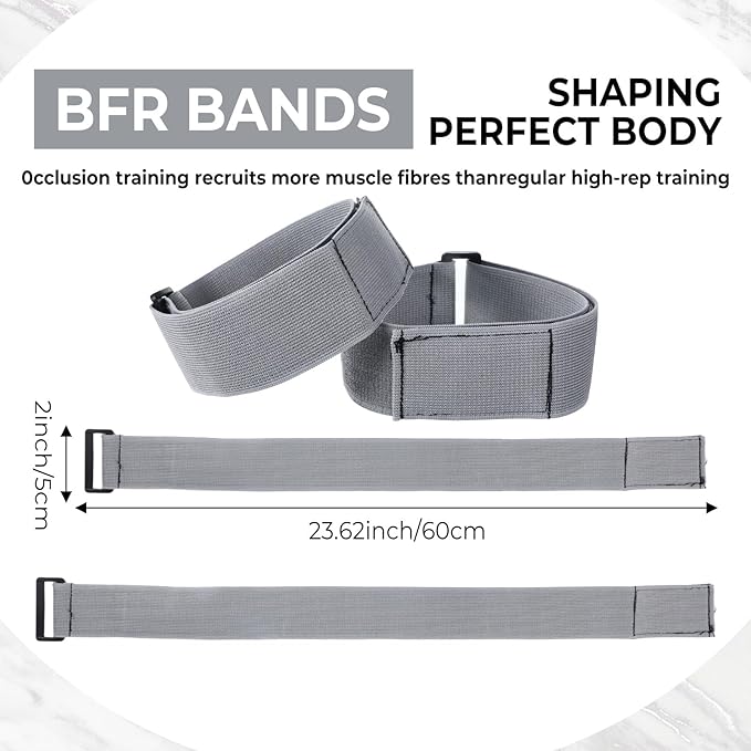 BFR Occlusion Bands for Women Glutes Blood Flow Restriction Bands Best Fabric Resistance Band Adjustable Bundle Booty Band for Exercising Legs Butt Hip Building Workouts Squat Butt Thigh Fitness
