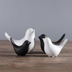FANTESTICRYAN Small Animal Statues Home Decor Modern Style White Decorative Ornaments for Living Room, Bedroom, Office Desktop, Cabinets