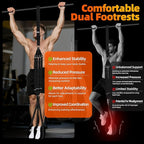 Pull Up Assistance Bands - Adjustable Heavy Duty Resistance Band for Pull Up Bar with 4 Assist Bands, Dual Footrests, Resistance Bands for Ｗorking Out, Strength Training, Home Gym