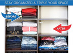 10 Combo Pack Vacuum Storage Bags (6 Extra Large Size 47"X32" and 4 Travel Bags Size 24"X16") for Storage Organization