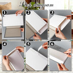 Menkxi 6 Aesthetic Decorative Books Set with Tassel Wood Bead Motivational Table Decor Encouragement Faux Book with Inspirational Design for Home Coffee Table Modern Decoration Photo Storage Box