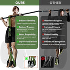HPYGN Two Foots Pull Up Assistance Bands, Heavy Duty Resistance Band for Pull Up Bar, Adjustable Weight/Size with Fabric Feet/Knee Rest, Bands for Pull Up Assist for Strength Training, Pull Up