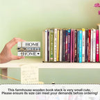 Mini Decorative Books For Home Decor, Small Wood Book Stack For Table Decor, Home Decor Book For Living Room Mantel, Farmhouse Stacked Books Decorative（L39）