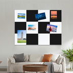Bulletin Board, 6 Pcs Large Cork Board for Wall 36" x 24", Felt Pin Board Tiles with 40 Pushpins, CorkBoards for Office Home Decor