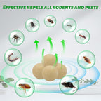 12 Pack,Natural Peppermint Oil Mice Repellent Indoor/Outdoor, Pest Control Moth Balls to Get Rid of Rats Mice Squirrels Rodent Spider Ant Mosquito Cockroach-Family & Pet Safe