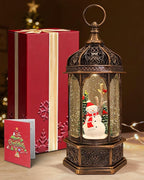 Extra Large Christmas Snow Globes Christmas Lantern, 12.99" Musical Snow Globe with 8 Songs, Snowman Snowglobes for Kids Adults, 6H Timer Dual Power, Lighted Christmas Decorations Indoor Gifts