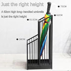 Indoor Metal Umbrella Stand，Umbrella Storage，Tall Metal Standing Umbrella Holder，Umbrella Holder for entryway，for Hotel，Offices，Home，Commercial(White,40 * 25 * 62cm/16 * 8 * 24.4in)
