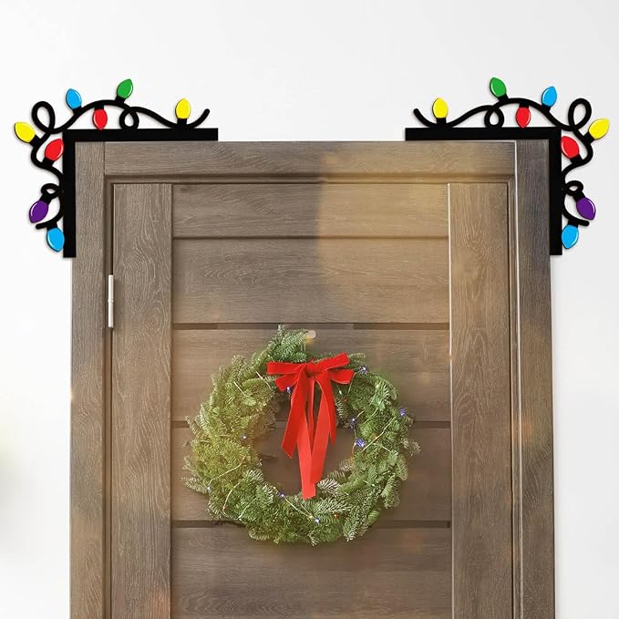 Pigort Christmas Door Toppers Funny Christmas Door/Window Coner Decorations Snowman Santa Windows Walls DIY Craft for Party Ornament