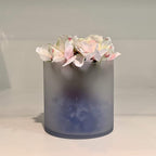 WGV Cylinder Vase Bulk, Diameter 5", Height 5", Frosted Glass Floral Planter Container, Floating Candle Holder for Wedding Party Event Home Office Decor, 12 Pieces
