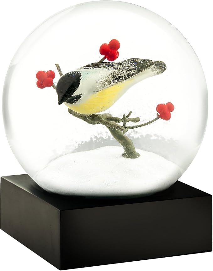 CoolSnowGlobes Chickadee Cool Snow Globe