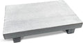 Rustic Wood Riser - Rectangular Soap Tray, Candle Holder, Plant Stand - White, 9 x 6 X 1.5 Inch