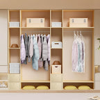 Hanging Vacuum Storage Bags For Clothes With Hand Pump,Coat Storage Bag Hanging,Vacuum Bags For Clothes,Space Saver Vacuum Storage Bags,Garment, Clothing, Dress, Suit, Long Coat, Jacket(Combo 6 Pack)