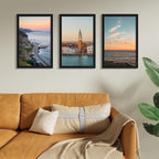 Vittanly 11x17 Picture Frames Set of 9, Shatter Resistant Plexiglass, Display 8x12 Pictures with Mat or 11x17 without Mat, Photo Frames for Wall Mount, Engineered Wood, Black
