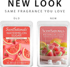 ScentSationals Watermelon Sugar Scented Wax Melts - Watermelon, Sugar, & Lemon, 10oz (24 Cubes)