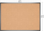 VIZ-PRO Cork Notice Board, 36 X 24 Inches, Cork Bulletin Board with Black Aluminium Frame