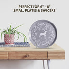 DIDUDIDU Plate Holder Easel Display Stand - Metal Plate Stands for Display - Tabletop Picture Stand - Silver Iron Easels for Display Pictures | Photo Frames | Book | Decorative Plates | Plaque