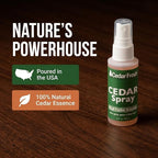 Household Essentials CedarFresh Cedar Power Spray, 2-Ounce Concentrated Essence for Blocks, Hangers, Closets, Drawers, Chests & Wardrobe Freshening