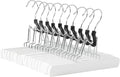 Amazon Basics Wooden Pants Hangers - White, (Pack of 60)