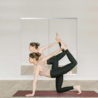 Ruomeng Home Gym Mirror, 55''x20''x2PCS Full Length, Large Frameless Body Mirror Tempered Glass for Gym, Workout, Yoga, Garage, Dance Studio