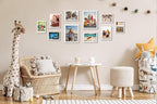 KTKDE A2 Picture Frame White Woodgrain Display 16.5x23.4 inch Poster Frames Vertical & Horizontal Wall Hanging Large Picture Frame and Artwork-Perfect for Christmas gifts and Home Decor