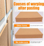 Cork Board Tiles 12"x12" - 1/2" Thick - 6 Pack Cork Tiles - Bulletin Board - Mini Wall (6pack) (6pack 30.5 * 30.5 * 1.2)
