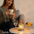 Leyoue Electric Crystal Wax Melt Warmer - Bulb Heating, Elegant Crystal Design, Quickly Melts Wax Blocks, Releases Long-Lasting Fragrance, Perfect Candle Wax Burner and Wax Warmer for Home Decor