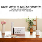 PROBENEX Mono Large | 4 PCS Faux Decorative Books for Home Decor | Not Real Books (Cardboard Boxes) | Coffee Table, Shelf Styling & Modern Aesthetic Accent Pieces for Living Room, Office