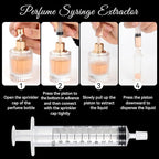 50pcs Perfume Refill Tool Kit,Plastic Perfume Dispenser Transfer Tools,Travel Refill Tool Set for Liquid Cologne Fragrance Sample Essential Oils (Clear, 10ml/50pcs)