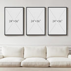 Large 3D Textured Framed Abstract Wall Art for Living Room, 3 Piece Modern Paintings Artwork for Walls, Black White Brown Geometric Sandstone Texture Pictures for Hallway Office Home Decor 24x36 In