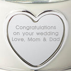 THINGS REMEMBERED Engagement Mr. & Mrs. Wedding Ring Snow Globe (Free Customization)