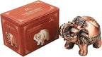 LAUYOO Metal Elephant Ashtray with Lid Windproof Ashtrays Outdoor, Indoor Ashtray for Weed, Vintage Practical Decoration Ash trays for Cigarettes Great Gift for Men Women