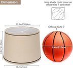 Drum Lampshades Set of 2, Medium Fabric Lamp shades for Table Lamps, Floor Lamps, Beige Linen Lamp shades 11.6" Top x 12.6" Bottom x 9.8" High Spider Fitter, Replacement Lampshades, Assembly Required
