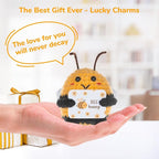 WenmthG Funny Positive Crochet Honeybee - Emotional Support Animals Gifts, Funny Handmade Crochet Doll, Inspirational Gifts for Women Men Friends Coworkers